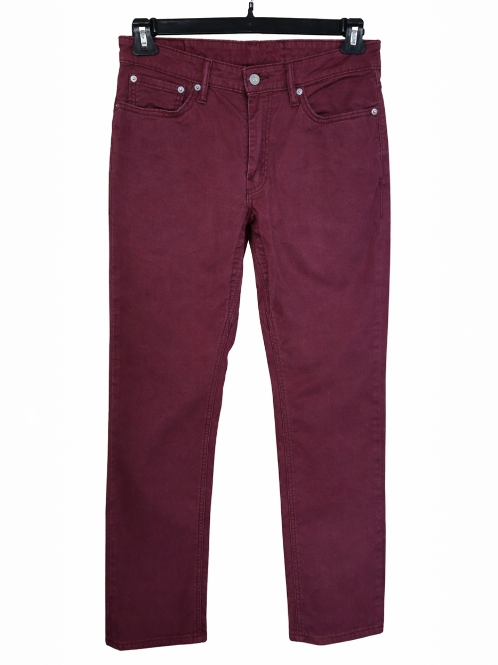 Levi’s 511 Slim Fit Jeans Burgundy Stretch Denim 32x30